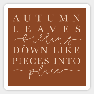 Autumn leaves Sticker